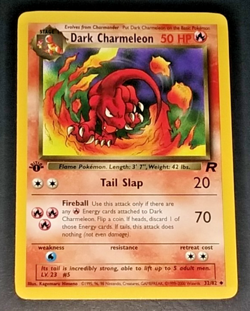 1ST EDITION POKEMON TEAM ROCKET DARK SLOWBRO DARK CHARMELEON CHARMANDER NON HOLO - Image 4
