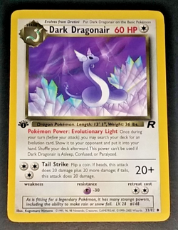 1ST EDITION POKEMON TEAM ROCKET DARK DRAGONAIR DARK MACHAMP AND EEVEE - NON HOLO - Image 2