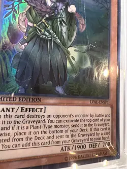 Yugioh! Sylvan Bladefender LVAL-ENSP1 Ultra Rare Limited Edition CCG Graded 8 - Image 5