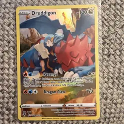 Pokemon TCG Druddigon Swsh12 Silver Tempest Trainer Gallery TG09/TG30 - Image 1