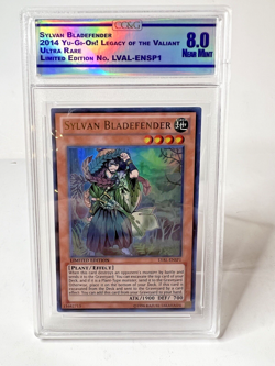 Yugioh! Sylvan Bladefender LVAL-ENSP1 Ultra Rare Limited Edition CCG Graded 8 - Image 1