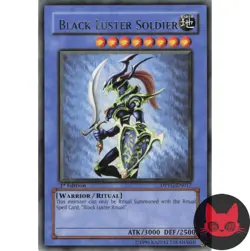 Yugioh Black Luster Soldier DPYG-EN017 Rare 1st Edition LP - Image 1