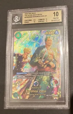 One Piece - Roronoa Zoro PRB02-006 SP The Azure Seven BGS 10 - Image 1