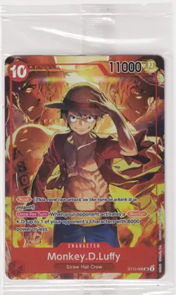 Monkey D Luffy ST10-006 Promo SEALED One piece TCG English - Image 1