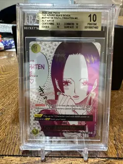 One Piece TCG Boa Hancock Youll Frighten Me Alt Art OP14-118 BGS 10 Pristine - Image 1