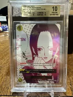 One Piece TCG Boa Hancock Youll Frighten Me Alt Art OP14-118 BGS 10 Pristine - Image 3