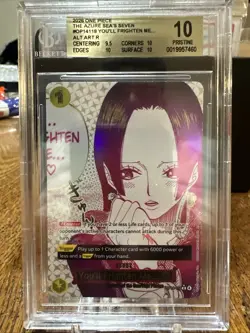 One Piece TCG Boa Hancock Youll Frighten Me Alt Art OP14-118 BGS 10 Pristine - Image 4