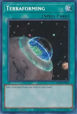 Terraforming BLMR-EN087 Battles of Legend 1st Edition Secret Rare NM Yugioh - Image 1