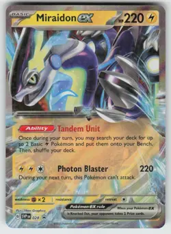 UR - 02 Holo Miraidon ex - 028 Promo SV: Scarlet & Violet Promo Cards - Image 1