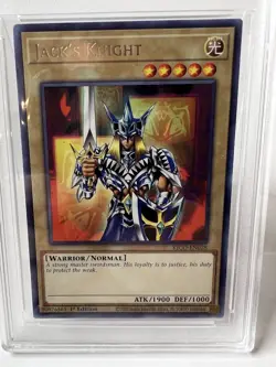 Yugioh! Jacks Knight KICO-EN028 Collector’s Rare 1st Edition CCG Graded MINT 9 - Image 2