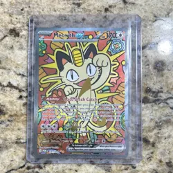 Meowth ex 121/088 Special Illustration Rare (SIR) Perfect Order Pokemon Card NM - Image 1