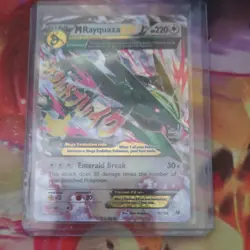 Pokemon M Rayquaza EX 76/108 Roaring Skies Ultra Rare Holo 220 HP Card - Image 1