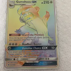 Gumshoos GX 157/149 Sun and Moon Base - Rainbow Rare Pokemon Card - Image 3