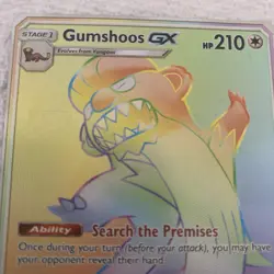 Gumshoos GX 157/149 Sun and Moon Base - Rainbow Rare Pokemon Card - Image 4