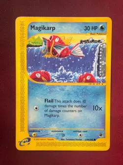 MAGIKARP 118/165 Expedition non-holo E-READER Pokemon TCG card NM+ CLEAN! - Image 1