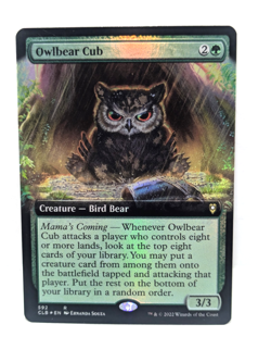 Owlbear Cub - Battle for Baldur's Gate - Rare - Extended Art - Foil -CLB 592 - Image 1