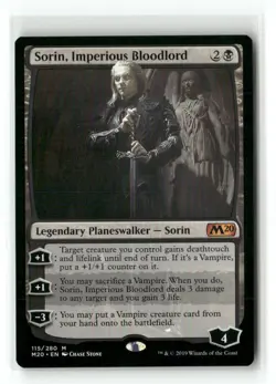 Sorin, Imperious Bloodlord 115 Promo Pack: Core Set 2020 Magic: The Gathering NM - Image 1