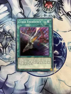(YCL) YuGiOh! - Cyber Emergency GEIM-EN042 Super Rare 1st Edition VLP - Image 1