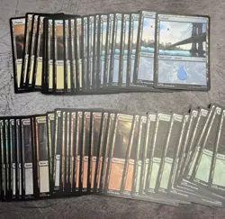 Magic The Gathering Marvel’s Spider-Man 100 FOIL Basic Lands WUBRG - NM - MTG - Image 1