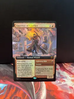 FOIL Emeritus of Conflict - Extended Art - Secrets of Strixhaven - MtG - NM - Image 1