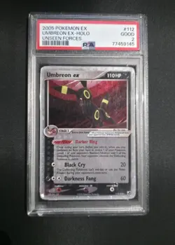 Umbreon ex 112/115 - PSA 2 - 2005 Unseen Forces - Holo - Pokemon TCG - Image 1