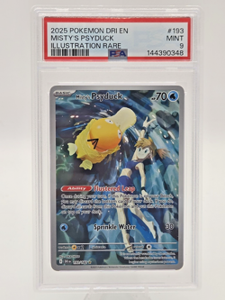 Pokemon Misty's Psyduck 193/182 Destined Rivals Illustration Rare Holo PSA 9 20… - Image 2