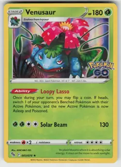 GGC-3 Venusaur 003/078 Holo Rare Pokemon GO - Image 1