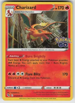 GGC - 3 Holo Charizard 010/078 Holo Rare Pokemon GO - Image 1