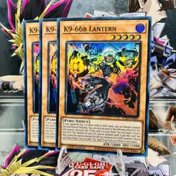 3x Yugioh Playset K9-66b Lantern JUSH-EN033 Super Rare 1st Ed Near Mint - Image 1