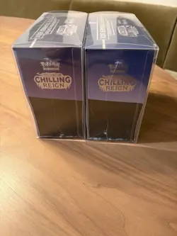 New Pokemon Center Exclusive SWSH Chilling Reign Elite Trainer Box ETB Set of 2 - Image 4