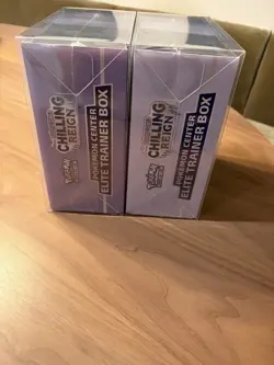 New Pokemon Center Exclusive SWSH Chilling Reign Elite Trainer Box ETB Set of 2 - Image 5