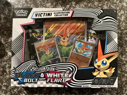 Pokemon Black Bolt & White Flare Unova Victini Illustration Collection Box - Image 1