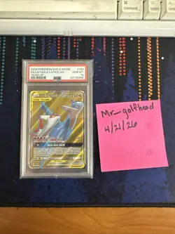 2019 Pokemon Sun And Moon Team Up Latias/latios Gx #169 PSA 10 Gem Mint Latios - Image 1