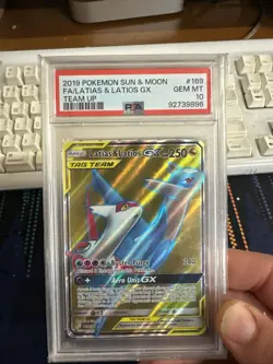 2019 Pokemon Sun And Moon Team Up Latias/latios Gx #169 PSA 10 Gem Mint Latios - Image 3