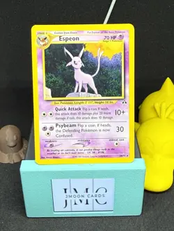 Espeon 20/75 Neo Discovery Rare NM WOTC Pokemon TCG Vintage Eeveelution - Image 1