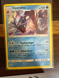 Gyarados 33/147 Holo Rare Burning Shadows Pokemon Holo Near Mint - Image 1