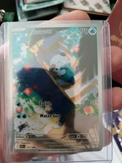 Pokemon TCG Oshawott Illustration Rare White Flare - Image 1
