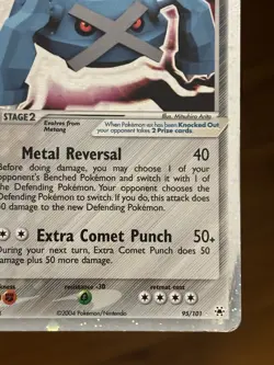 Metagross EX 95/101 Holo Rare EX Hidden Legends Pokemon TCG - Image 3