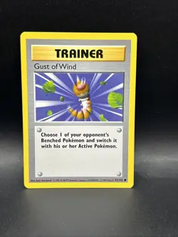 Pokemon TCG Gust of Wind Base Set 93/102 Regular Shadowless Common - Image 1