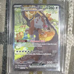 Pokemon Bloodmoon Ursaluna ex 216/167 Special Illustration Rare Holo - Image 1