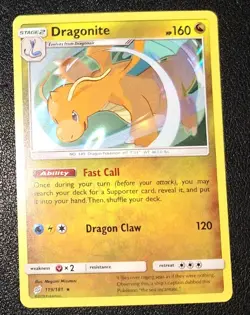 Pokemon Dragonite 119/181 – Holo Rare – Team Up – NM - Image 1