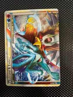 Suicune & Entei Legend (Top) 94/95 Unleashed Ultra Rare Pokemon TCG NM Condition - Image 2