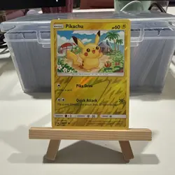 Pokemon - Pikachu Reverse Holo Common SM Crimson Invasion 30/111 (2017) - Image 1