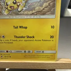 Pokemon - Pikachu 40/147 - SM Burning Shadows - Regular (2017) - Image 4