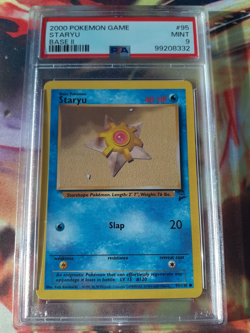2000 Pokemon Base Set 2 Staryu #95 Common PSA 9 Mint - Image 1