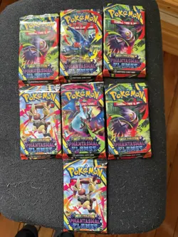 Pokemon TCG Phantasmal Flames Booster Packs English lot of 7 - Image 1
