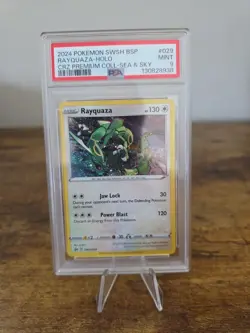 Pokemon PSA 9 MINT Rayquaza #029 Sea And Sky Black Star Promo - Image 1