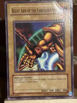 Right Arm of the Forbidden One DB1-EN137 Dark Beginning 1 Unlimited - Image 5