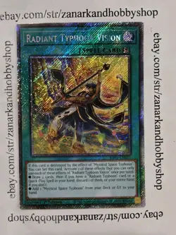 YuGiOh Radiant Typhoon Vision RA05-EN075 Platinum Secret Rare - Image 1