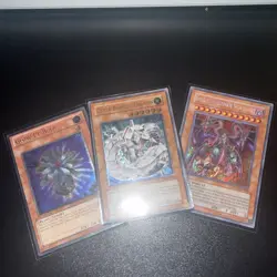 Yugioh Yubel - The Ultimate Nightmare PTDN-EN008 + glow up + cyber barrier - Image 1
